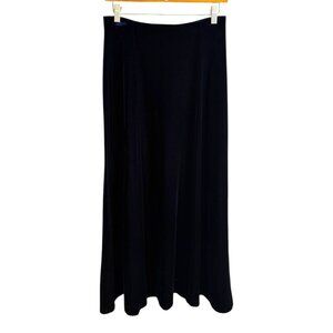 Vintage‎ Velvet Maxi Skirt Navy Small Whimsygoth Vampire Witchy Gothic